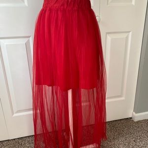 H&M Pleated Tulle Skirt